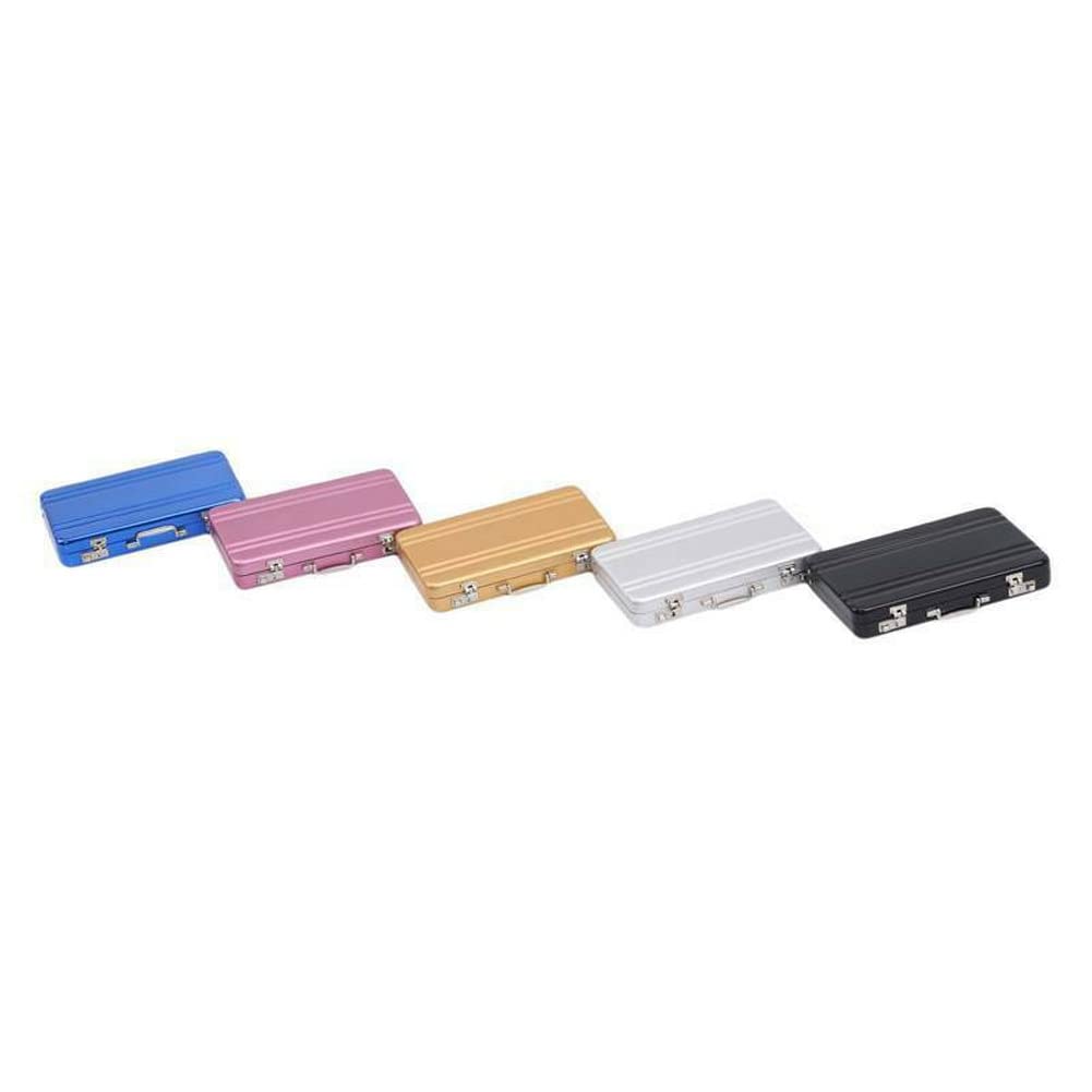 Mini Suitcase-Shaped Business Card Holder - Portable Name Card Case for Professionals, Travel & Office Use