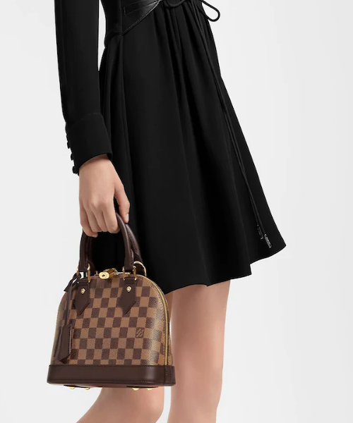 Louis Vuitton Alma BB Handbag Damier Ebene Crossbody Bag - Perfect for Work, Travel & Everyday Use
