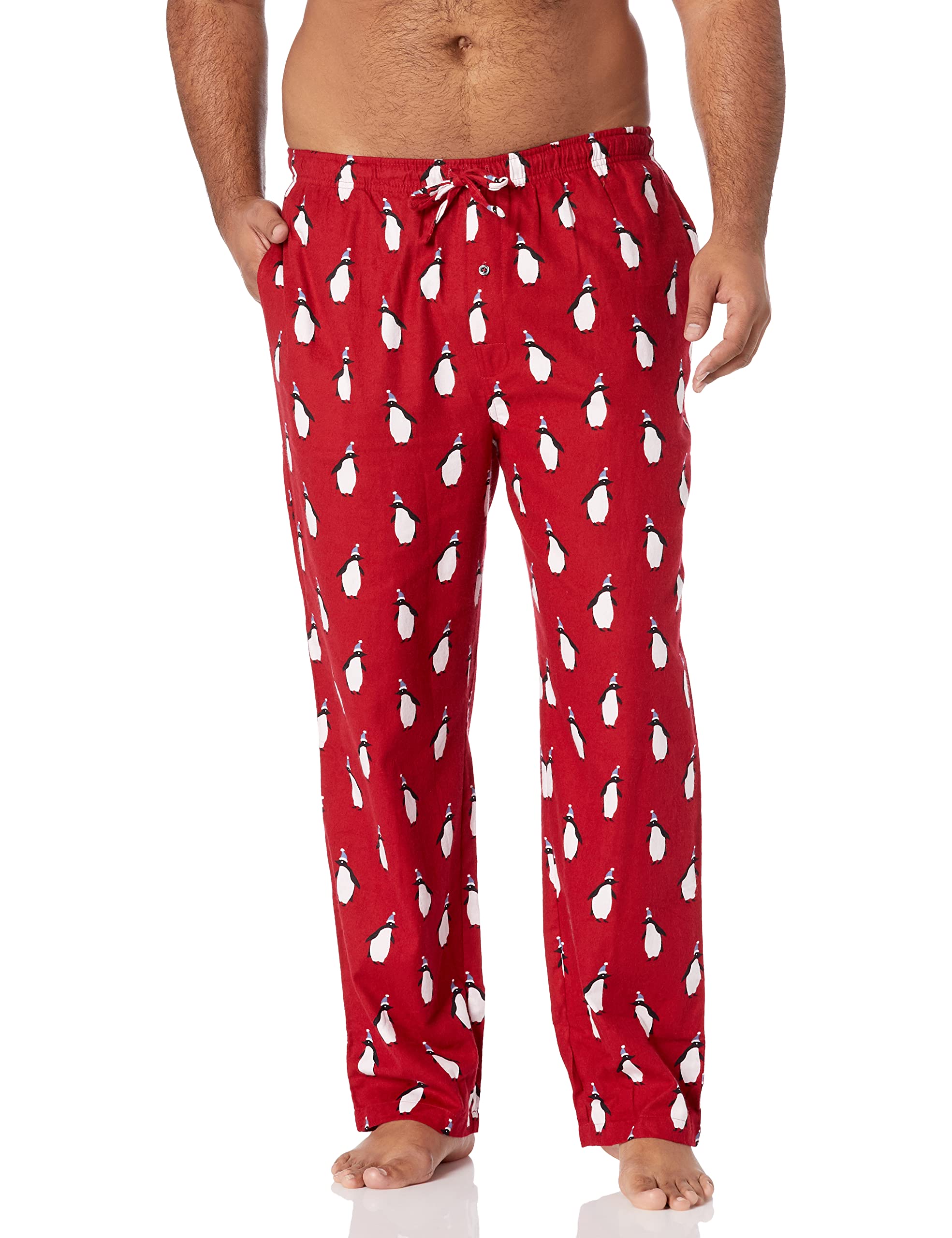 Amazon Essentials Men's Big & Tall Flannel Pajama Pants - Soft & Comfortable Sleepwear for Lounge & Relaxation at Home