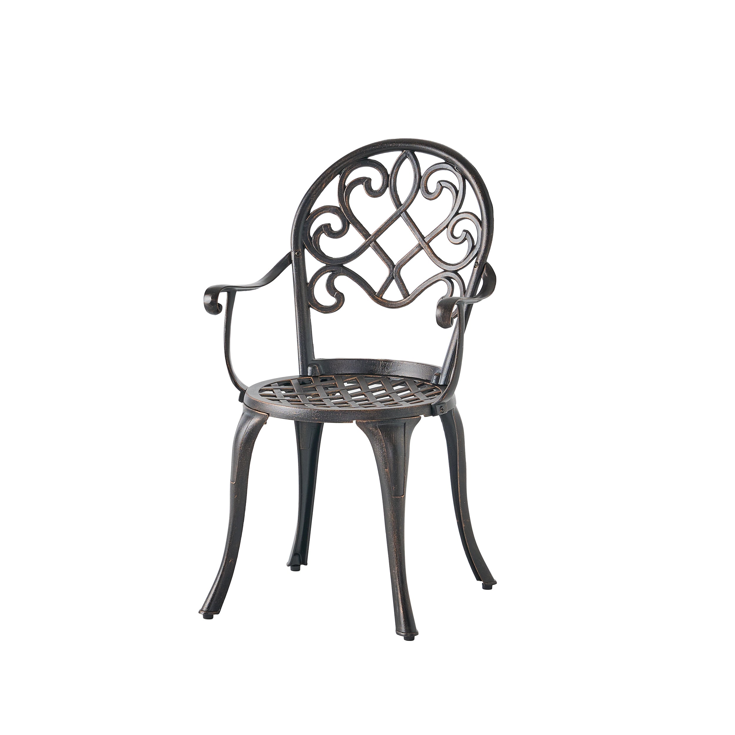 Camden 3-Piece Cast Aluminum Bistro Set with Ice Bucket - Outdoor Patio Dining & Entertaining
