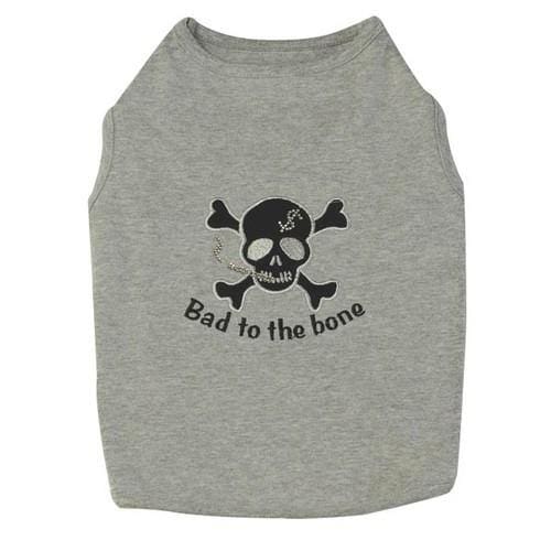 Bad to the Bone Dog Shirt - Funny Pet Clothes for Small Medium Large Dogs - Perfect for Halloween, Costume Parties & Photo Shoots