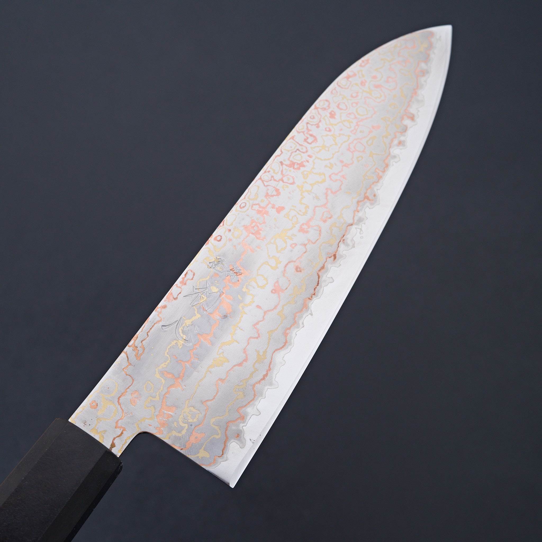 Premium Hatsukokoro Hayabusa Blue 2 Rainbow Damascus Santoku Knife 180mm - Japanese Chef Knife for Slicing, Dicing & Chopping - Perfect for Home Cooks & Professional Kitchens