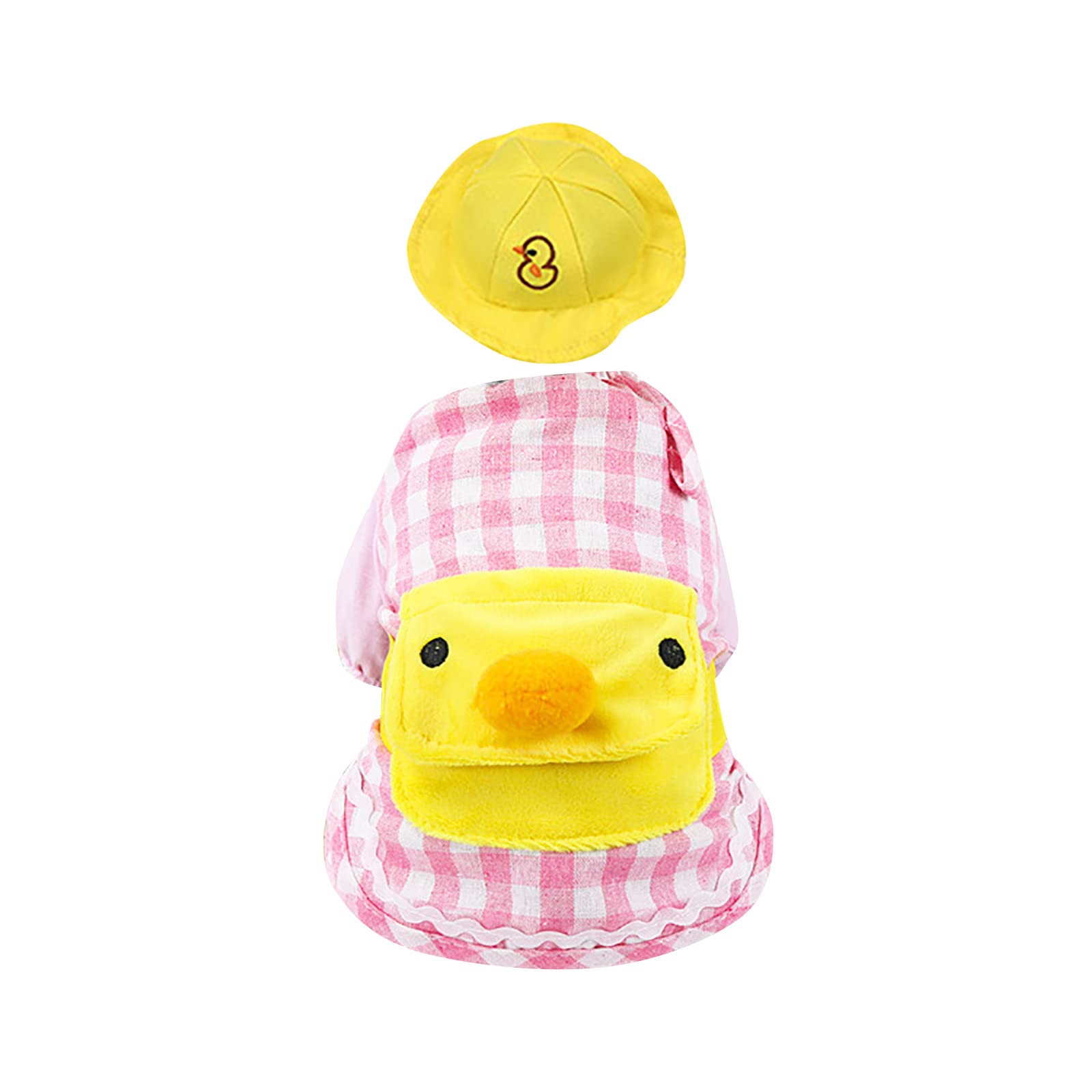 Cartoon Little Yellow Duck Pet Clothes & Backpack - Spring Summer Autumn Dog Cat Outfits for Small & Medium Dogs | Cute Puppy Costume, Fashion Pet Apparel for Daily Walks, Photo Shoots & Outdoor Adventures