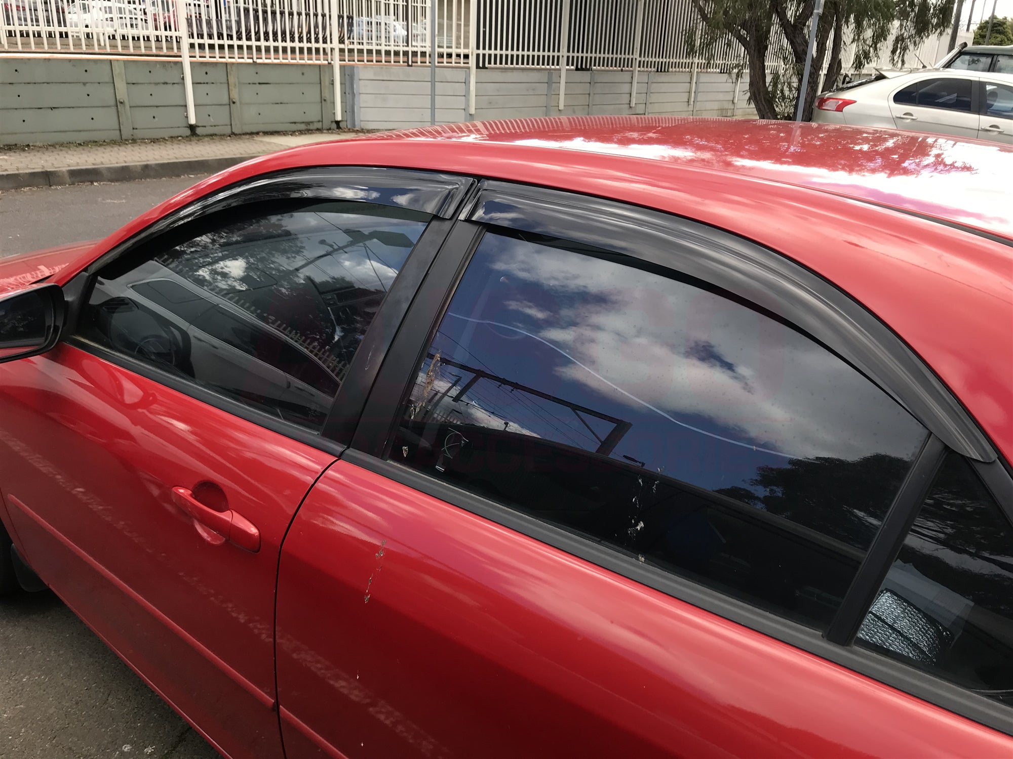 2002-2007 Mazda 6 GG Sedan Car Window Weather Shields - Rain Guards & Wind Deflectors for All-Weather Protection (Perfect for Rainy Days & Highway Driving)