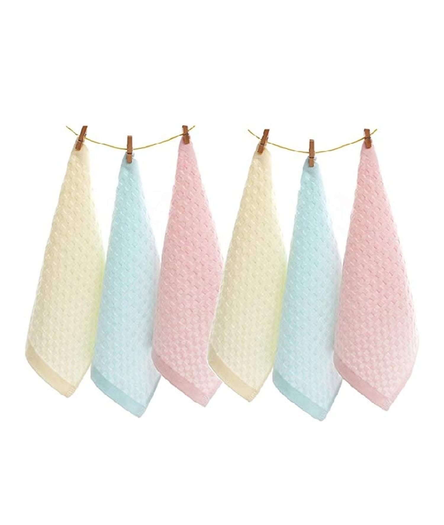 Soft Cotton Face Towel for Women, Girls & Kids - Gentle & Absorbent, Multicolor - Perfect for Skincare, Makeup Removal & Daily Use