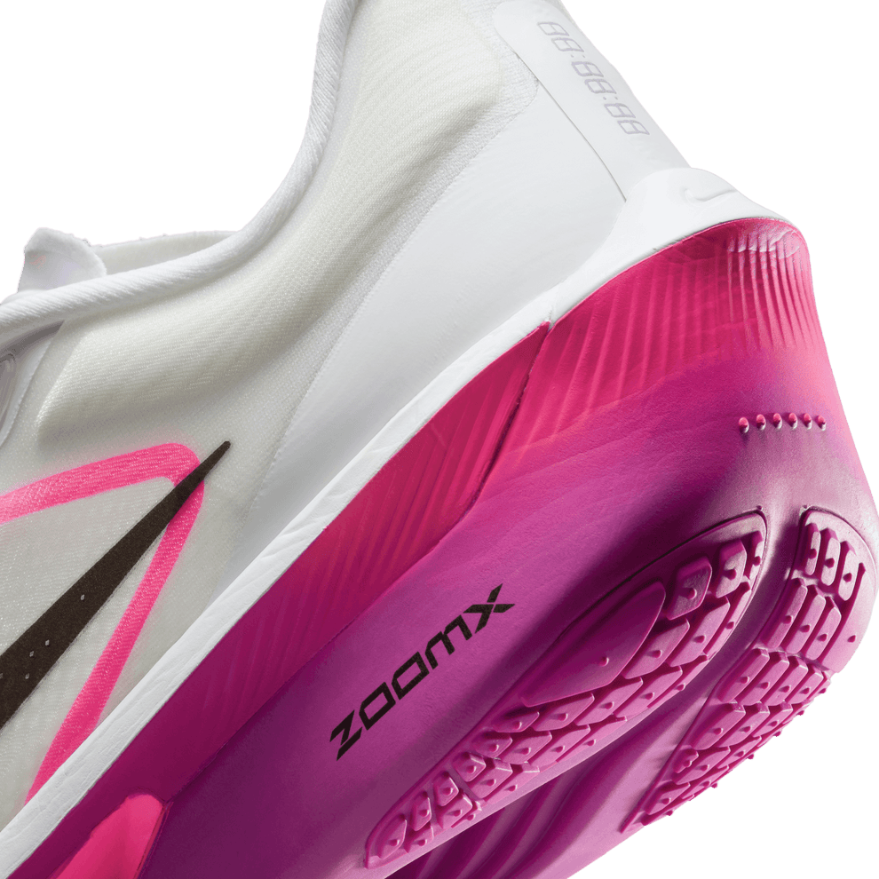 Nike Zoom Fly 6 Women's Running Shoes - White/Black/Vivid Grape (B Width) | Lightweight Cushioned Road Racing Sneakers for Marathon Training & Daily Jogging