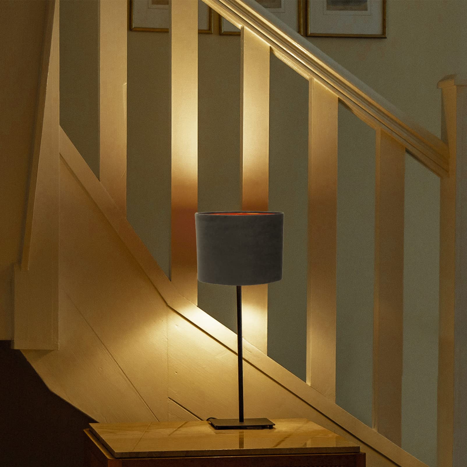 KALLORY Oval Clip-On Lamp Shade - Fabric Lamp Cover for Table, Floor & Pendant Lights - Home Decor Lighting Accessories (Perfect for Living Room, Bedroom & Office Lighting)