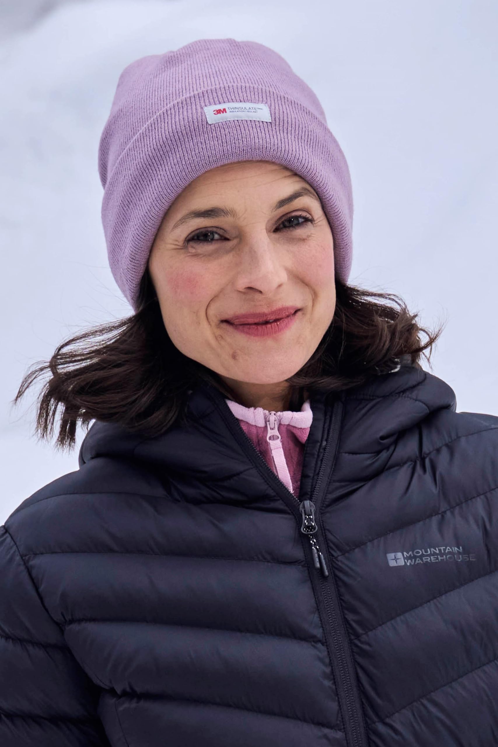 Mountain Warehouse Women's Thinsulate Knitted Beanie Hat - Warm Winter Beanie for Women, Soft & Cozy Thermal Hat for Cold Weather, Outdoor Activities, Skiing, Snowboarding, Hiking