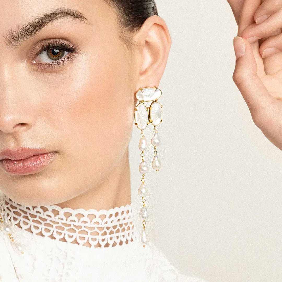 Muir Statement Earrings for Women - Elegant Dangle Drop Earrings for Party, Wedding & Special Occasions | Fashion Jewelry Gift for Her