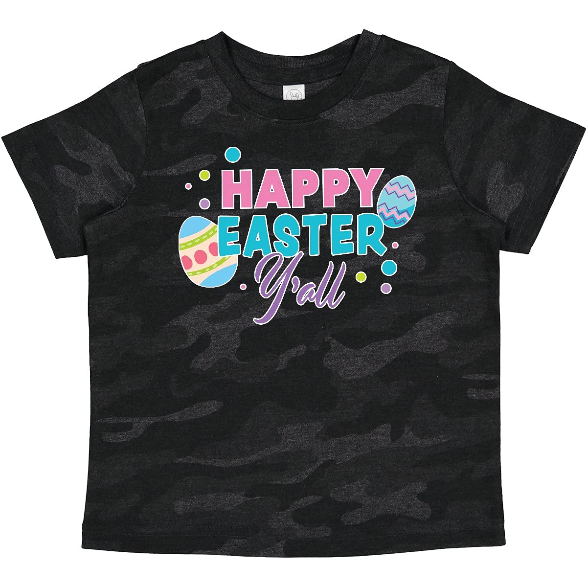 Inktastic Happy Easter Y'all with Easter Eggs Baby T-Shirt - Cute Easter Outfit for Infants & Toddlers - Perfect for Easter Egg Hunts, Family Photos & Holiday Celebrations