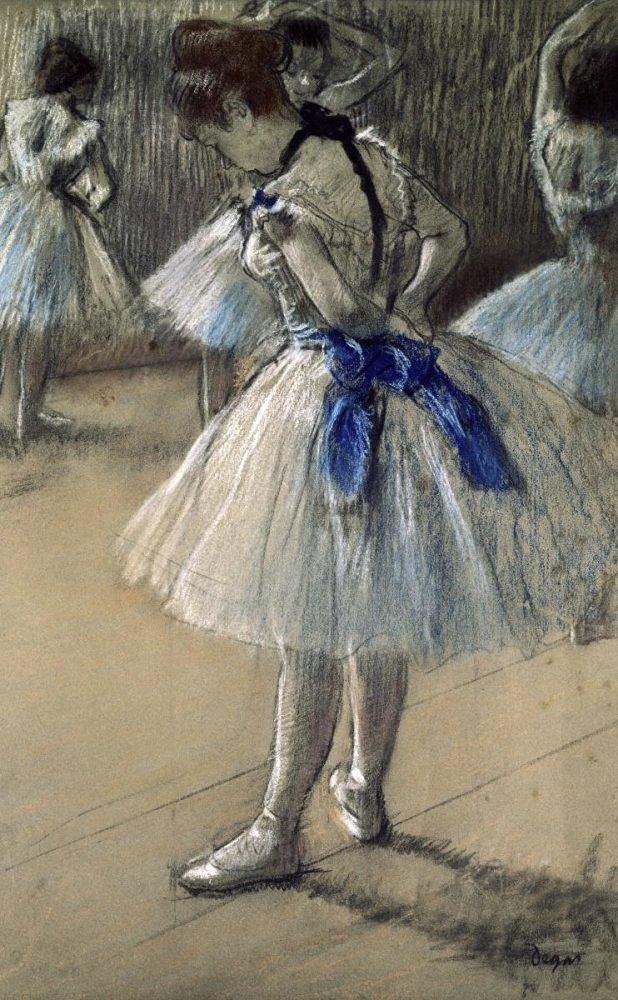 Edgar Degas Danseuse Dancer Pastel Charcoal Chalk Art Print Giclee - Elegant Ballet Wall Decor for Living Room, Bedroom & Office