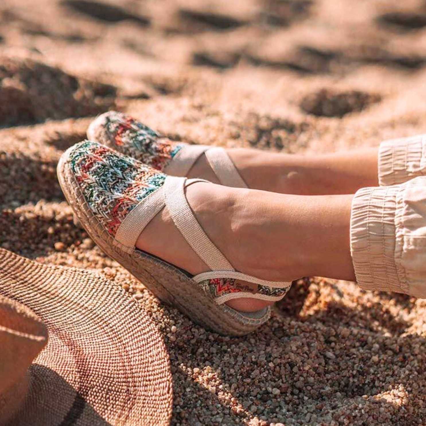 Women's Comfortable Cotton Blend Wedge Espadrille Shoes - Breathable Summer Casual Flats for Beach, Walking & Outdoor Activities