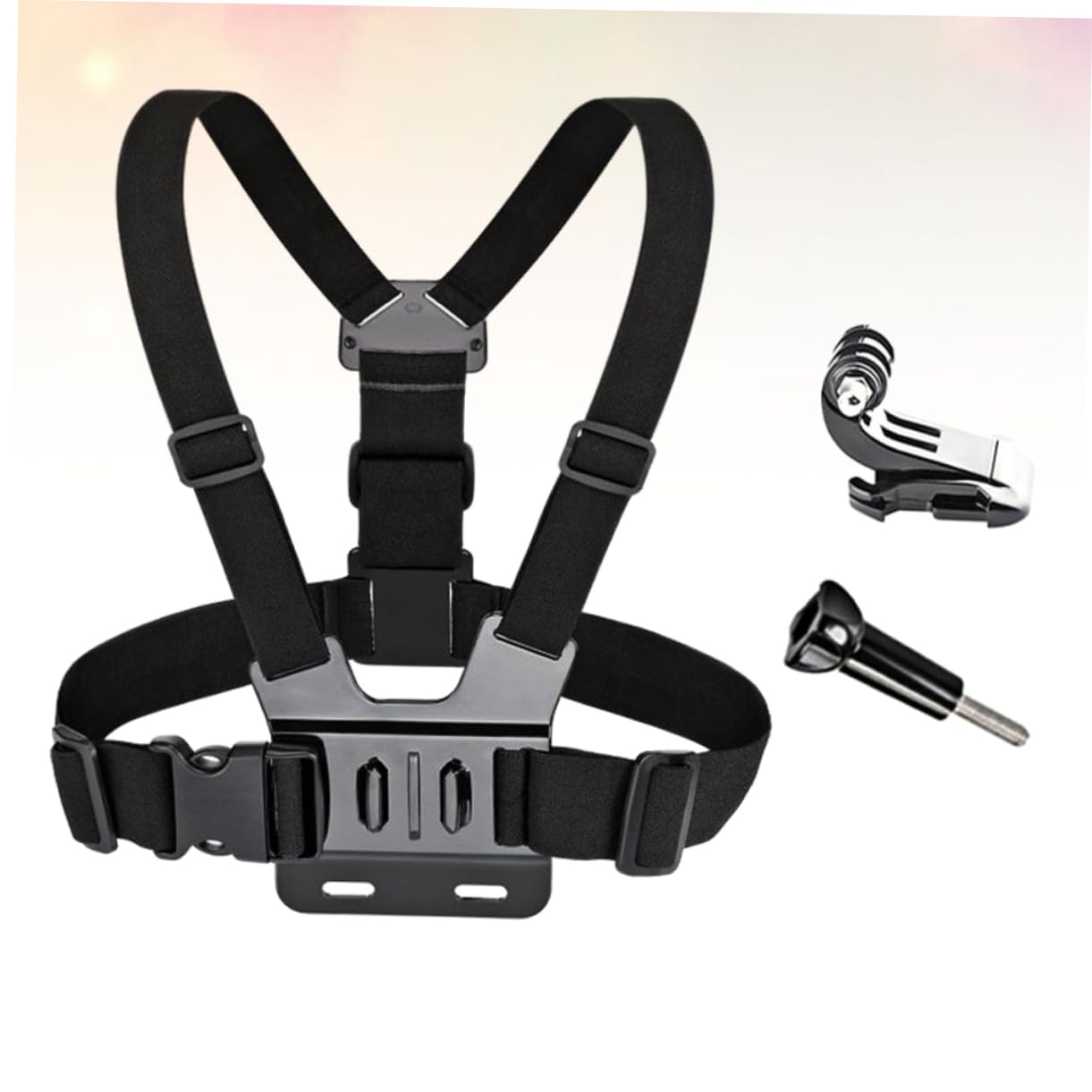 HOMSFOU 3-Pack Sports Camera Chest Mount Harness for GoPro Hero 4/3+/3/2/1 - Adjustable Strap for Action Cameras - Perfect for Running, Cycling, Hiking & Outdoor Adventures