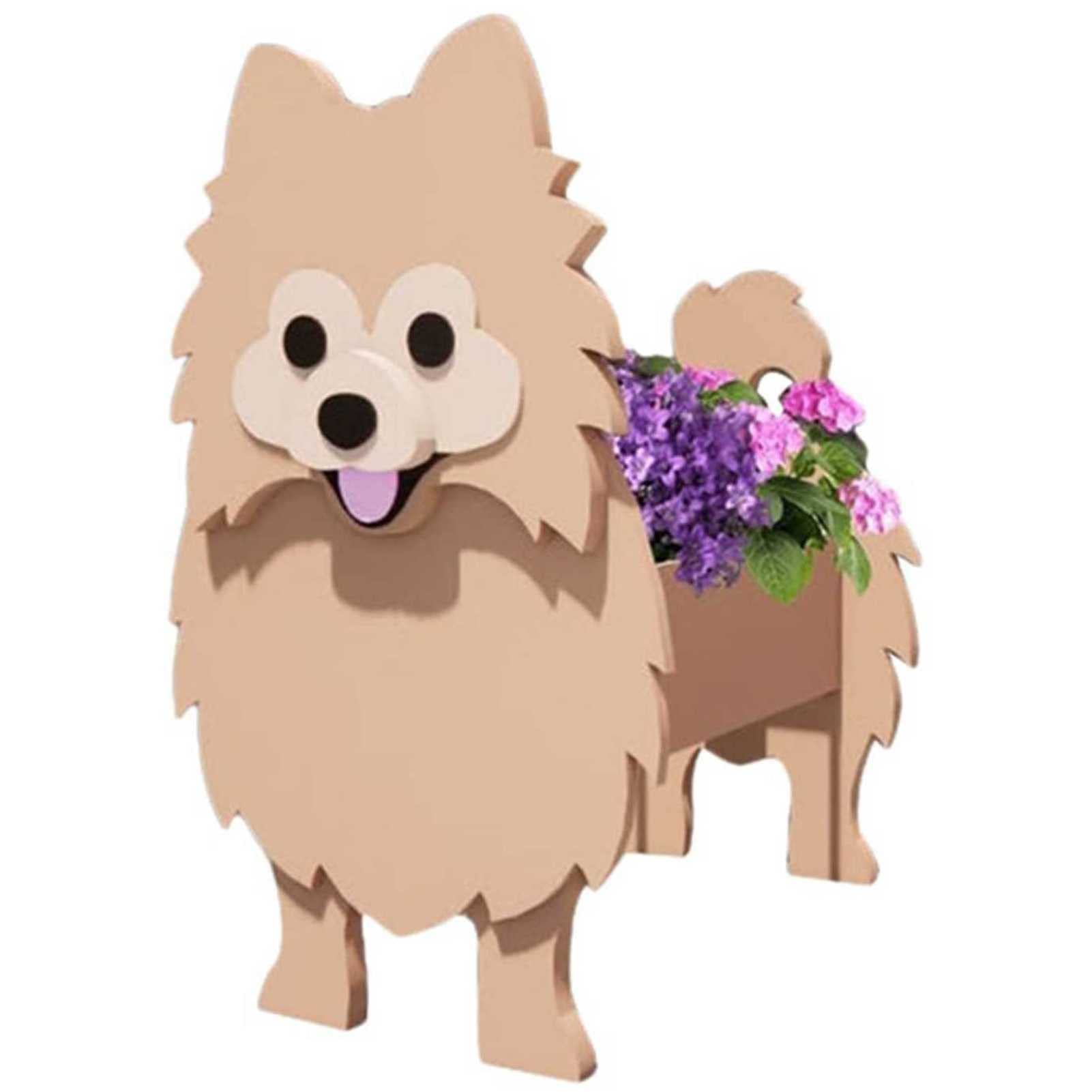 Cute Dog-Shaped Plant Pot - Animal Flower Planter for Indoor & Outdoor Garden Decor | Durable Plant Container Holder for Succulents, Herbs & Small Plants | Perfect for Home, Office & Patio Decorations