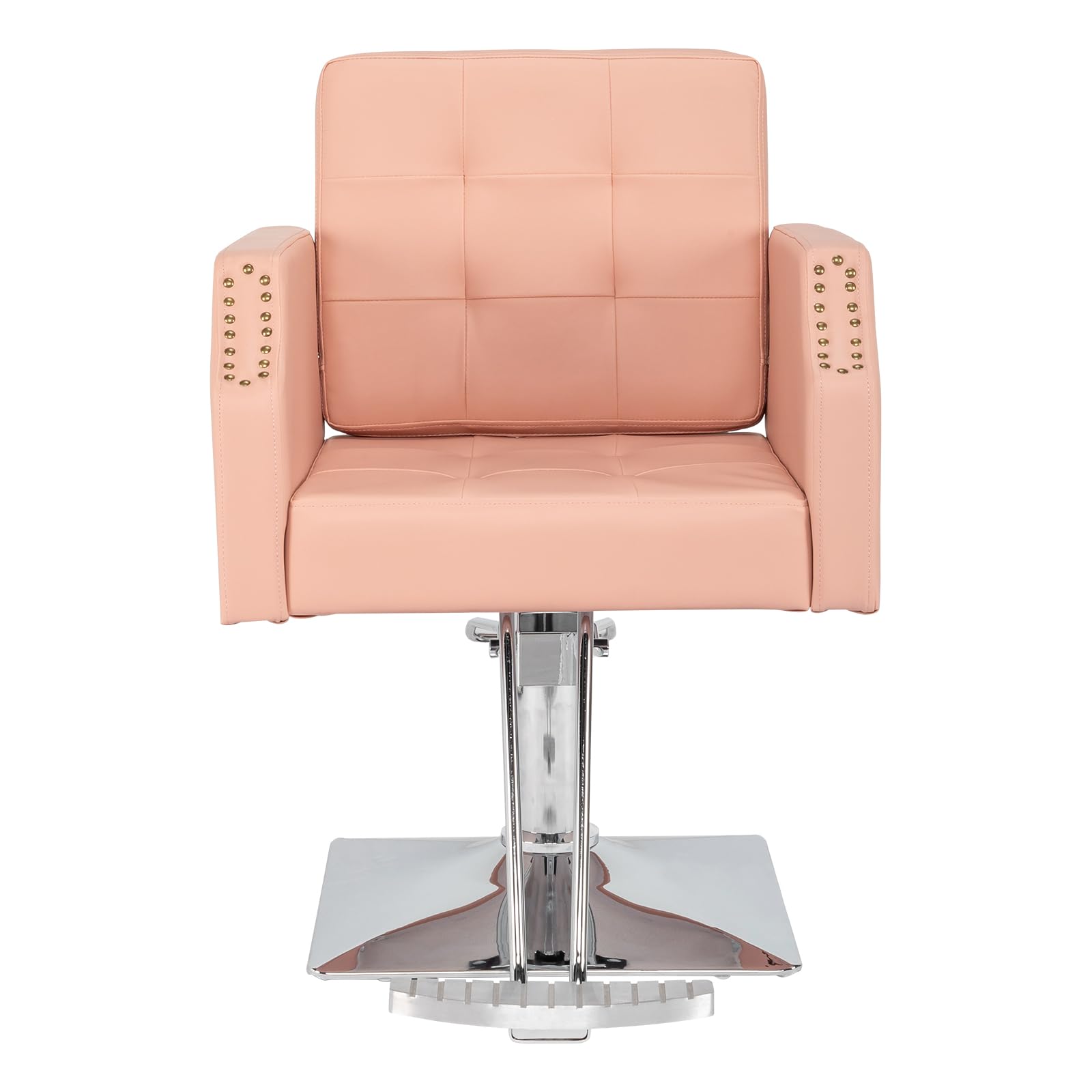 Professional Pink Heavy Duty Reclining Barber Chair for Salon & Home Use - Styling Hairdressing Chair with Adjustable Features for Barber Shops, Beauty Spas & Hair Stylists | Perfect for Haircuts, Coloring, Braiding & Relaxing Treatments