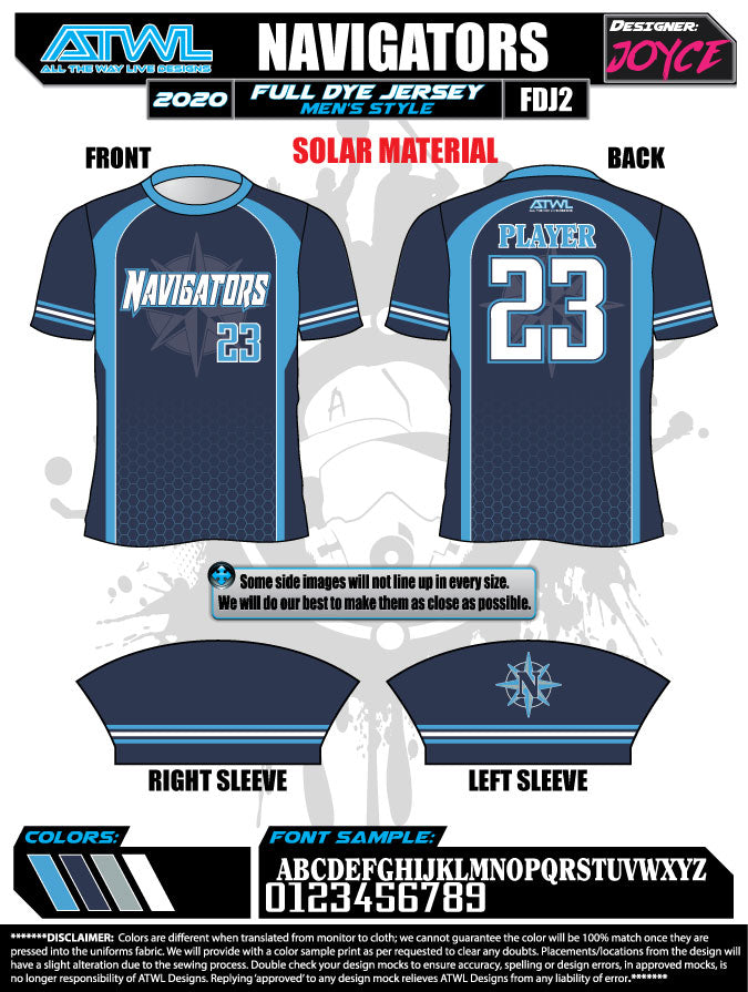 2021 Authentic Navigators Jersey - Premium Quality Sports Apparel for Fans & Players - Perfect for Games, Training & Casual Wear