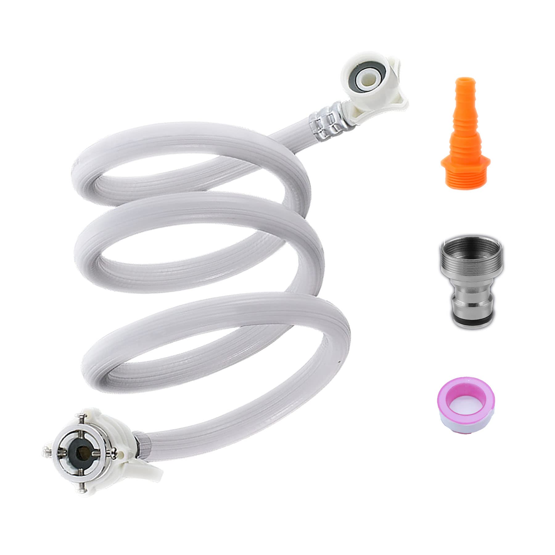 Portable Washing Machine Hose - 9.84FT/3M Compact Washer Replacement Inlet Hose with 90 Degree Elbow for Whirlpool & Portable Washers - Perfect for RVs, Apartments, Camping & Small Spaces