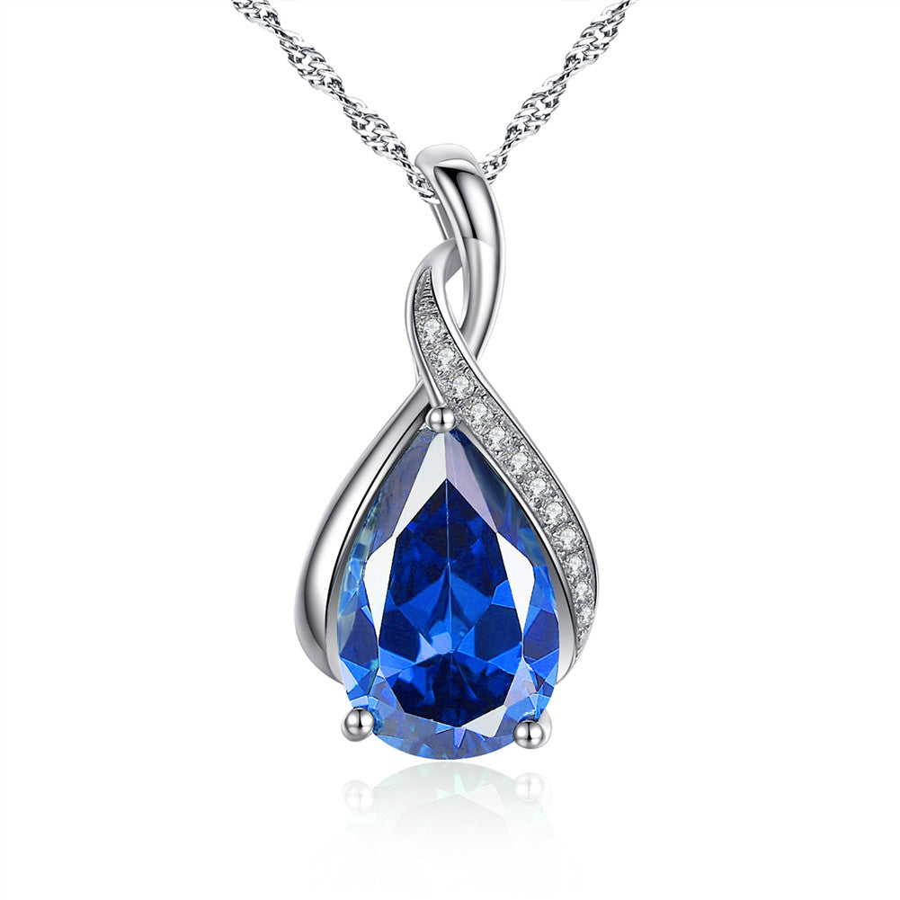 925 Sterling Silver Birthstone Pendant Necklace for Women | Personalized Zodiac Jewelry Gift | Perfect for Birthdays, Anniversaries & Special Occasions