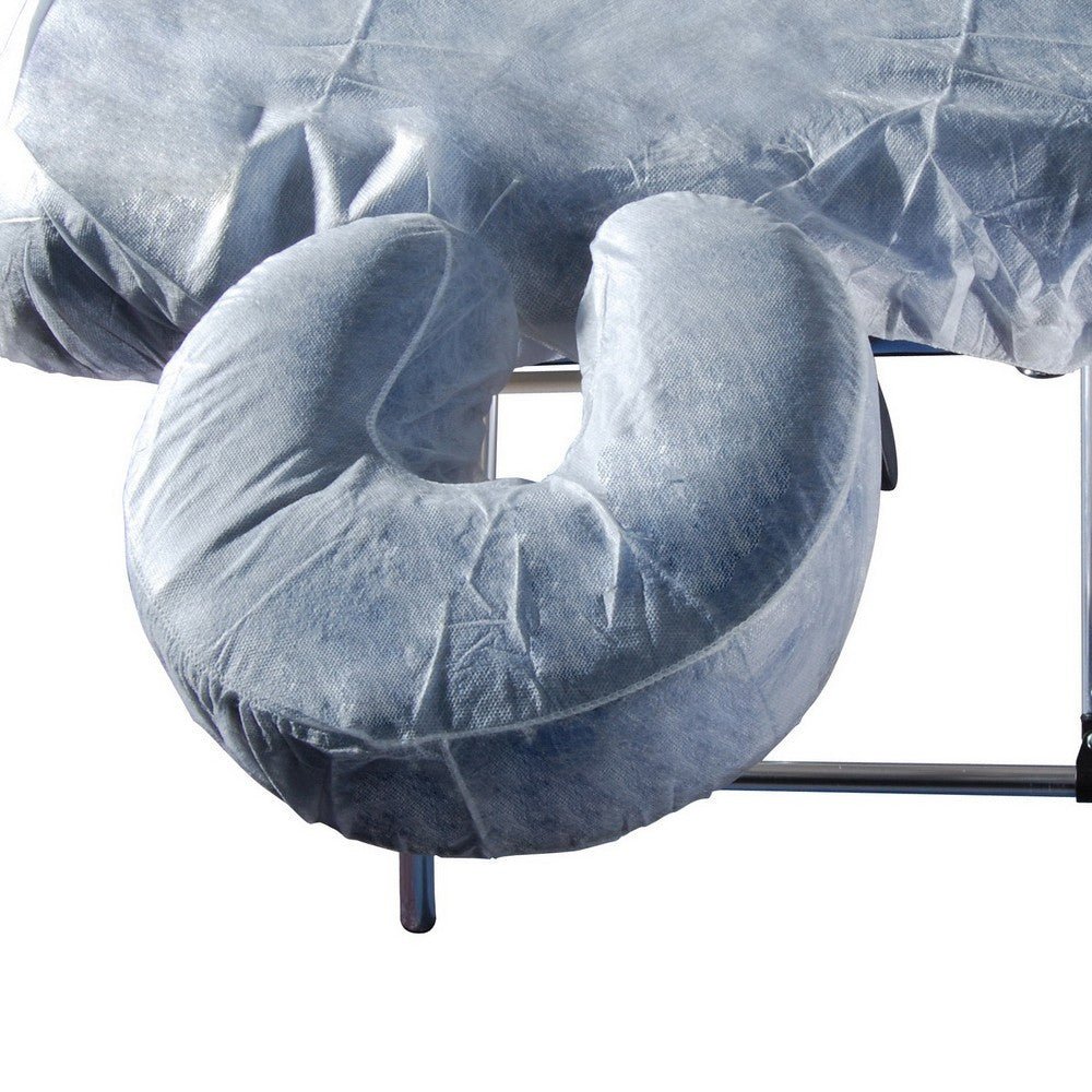 Disposable Soft Fitted Headrest Cover for Massage Table - Hypoallergenic Face Pillow Cushion | Perfect for Spa, Salon & Chiropractic Clinics
