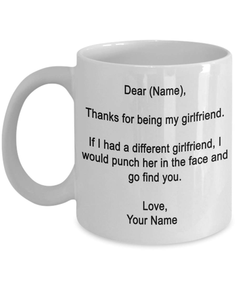 Personalized Girlfriend Coffee Mug - Custom Name & Photo Gift for Her - Perfect for Valentine's Day, Anniversary & Birthday - Ideal for Home, Office & Romantic Surprises