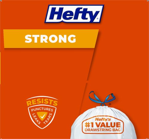 Heavy Duty Tall Kitchen Trash Bags - 45 Count, Unscented, 13 Gallon | Perfect for Home, Office & Restaurant Waste Disposal