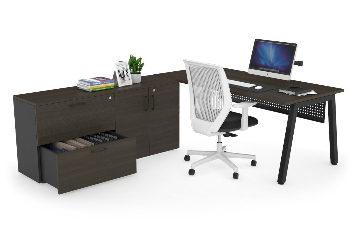 Quadro A Executive Black Frame Office Chair [1600L x 700W] - Premium Ergonomic Seating for Conference Rooms & Executive Offices