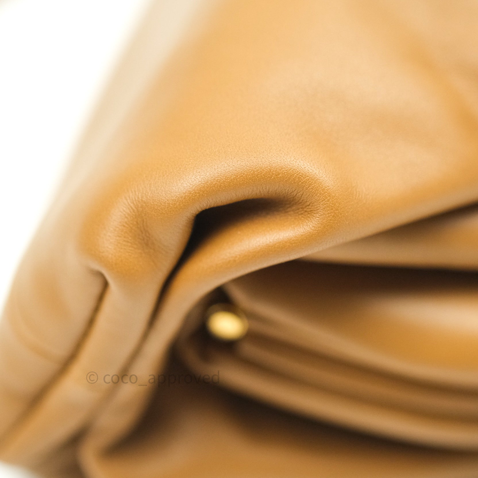 Bottega Veneta Mini Pouch Bag in Butter Calfskin Leather - Camel Color for Women | Perfect for Evening Events, Parties, and Date Nights