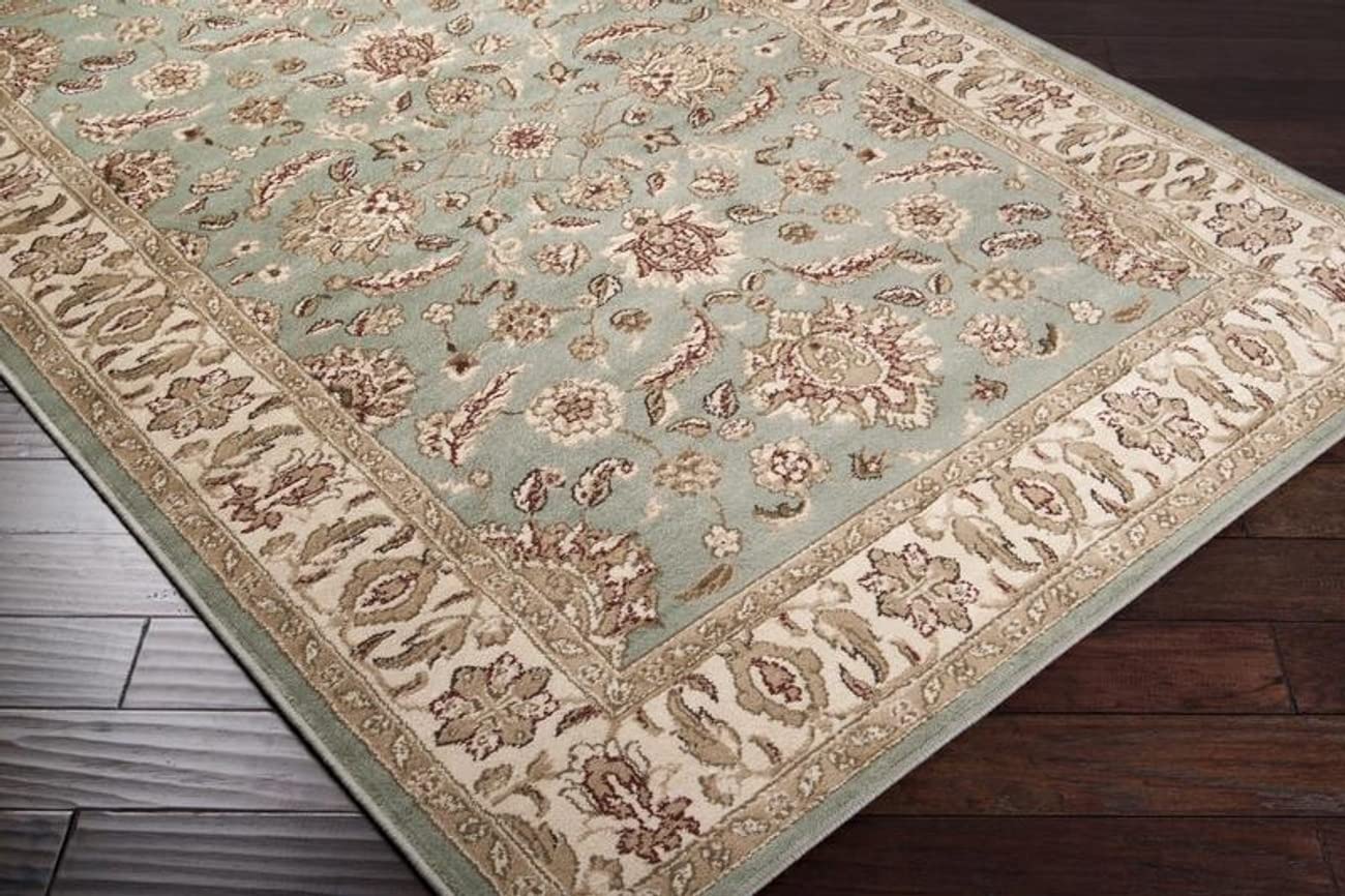 Mark&Day Lamont Traditional Sage Area Rug 9x13 - Soft Yellow Grey Carpet for Living Room, Bedroom, Kitchen - 8'10