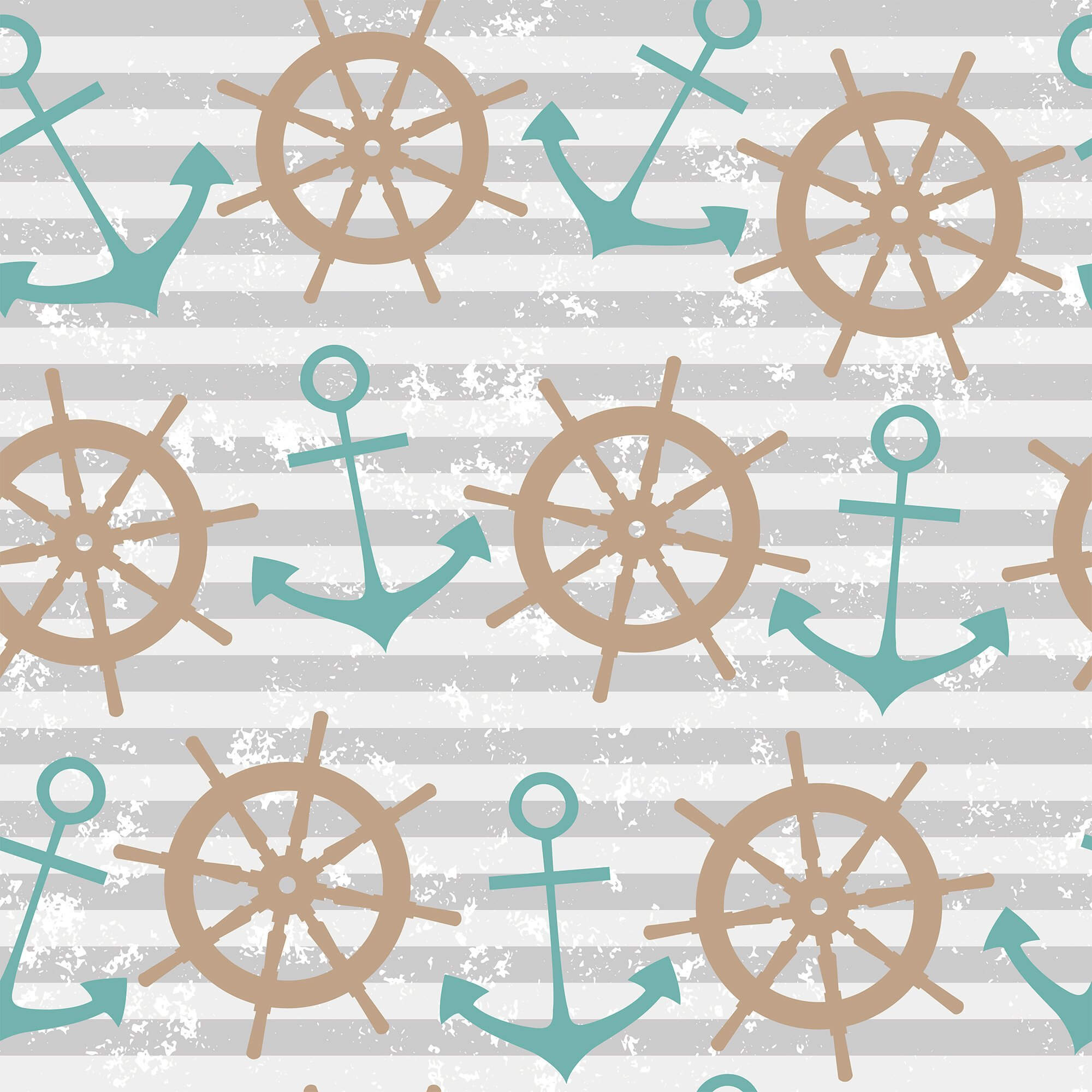 Beige and Grey Striped Nautical Peel and Stick Removable Wallpaper - Self-Adhesive Decorative Wall Covering for Bedroom, Nursery, Office & Home Decor
