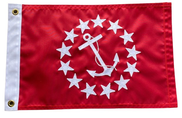 Vice Commodore Yacht Club Officer Flag - Premium Sewn Applique Nylon 12x18 Inch - Perfect for Boating Events & Nautical Decor
