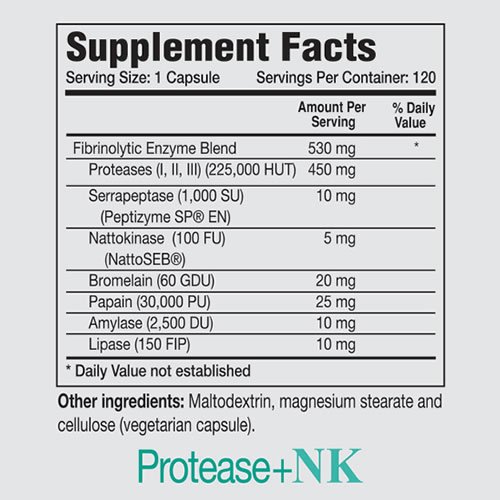 Natural Living Protease-NK Enzymes Supplement - 5 Bottles (150 Capsules) for Digestive Support & Immune Health | Gut Wellness & Protein Digestion Aid | Perfect for Daily Wellness Routine & Active Lifestyle