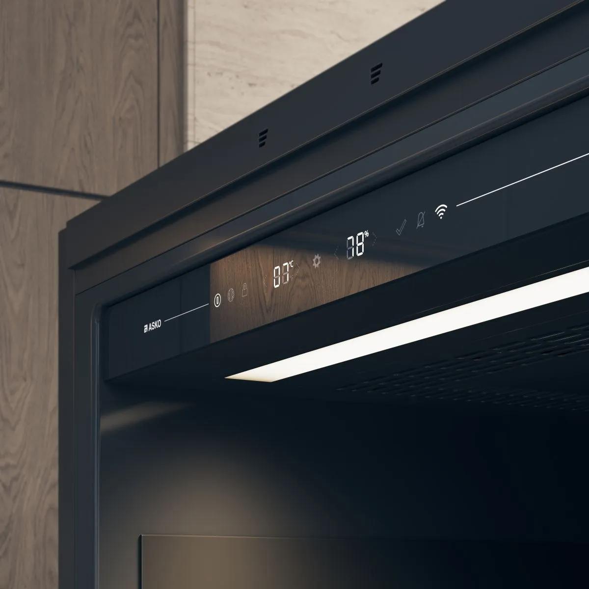ASKO 28 Inch Freestanding Wine Cooler with Dual Temperature Zones - Perfect for Home Bars, Restaurants, and Wine Cellars (Model 738664)