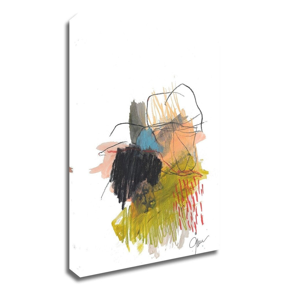 Abstract Landscape No. 30 by Jan Weiss - Premium Canvas Wall Art Print - Ready to Hang - Modern Home & Office Decor for Living Room, Bedroom or Workspace