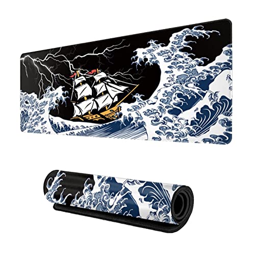 Japanese Wave Lighting Sailing Ship
