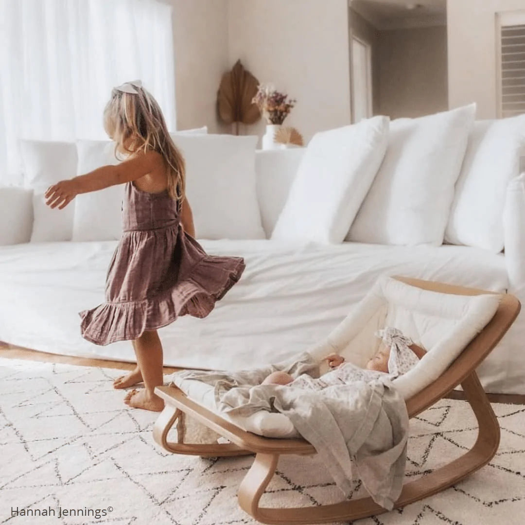 Charlie Crane Levo Baby Rocker - Adjustable Infant Bouncer & Rocking Chair for Newborns to Toddlers | Perfect for Nursery, Playroom & Travel | Soothing Motion & Comfortable Design