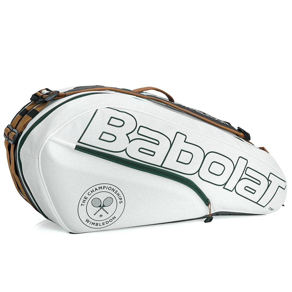 Babolat Pure Wimbledon 6 Pack Tennis Bag - Premium Tennis Gear for Men & Women | Perfect for Tournaments, Practice & Travel | Durable Sports Equipment for Tennis Players