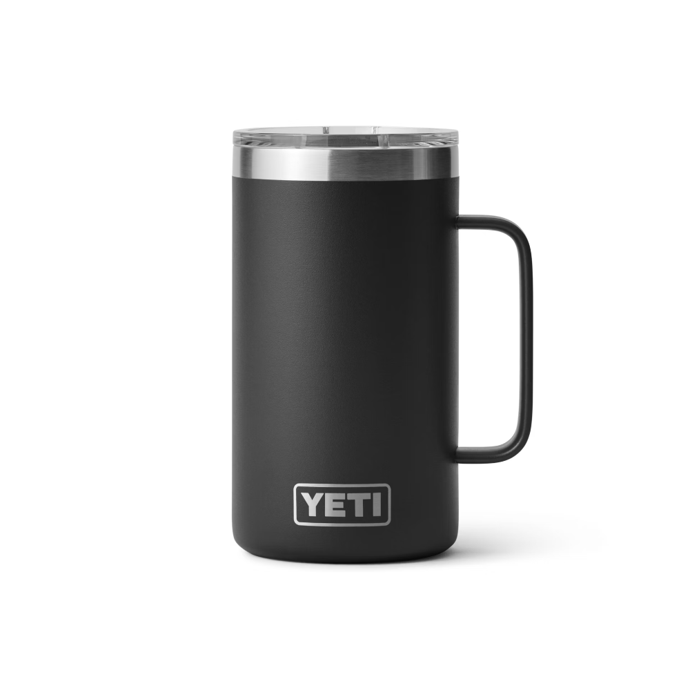 Yeti Rambler 24 oz Stainless Steel Insulated Mug with MagSlider™ Lid - Keeps Drinks Hot/Cold for Hours - Perfect for Camping, Travel & Office Use