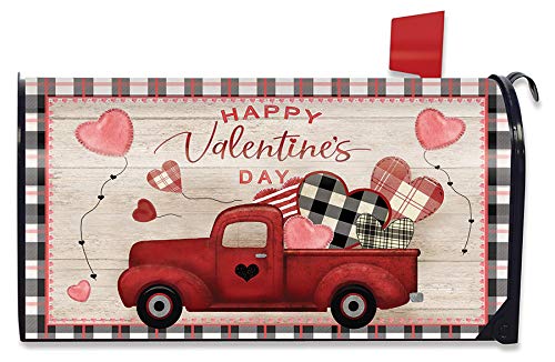 Briarwood Lane Valentine's Day Primitive Oversized Mailbox Cover - Large Holiday Decoration for Outdoor Mailboxes - Perfect for Valentine's Decor, Front Porch Decorating, and Seasonal Home Curb Appeal