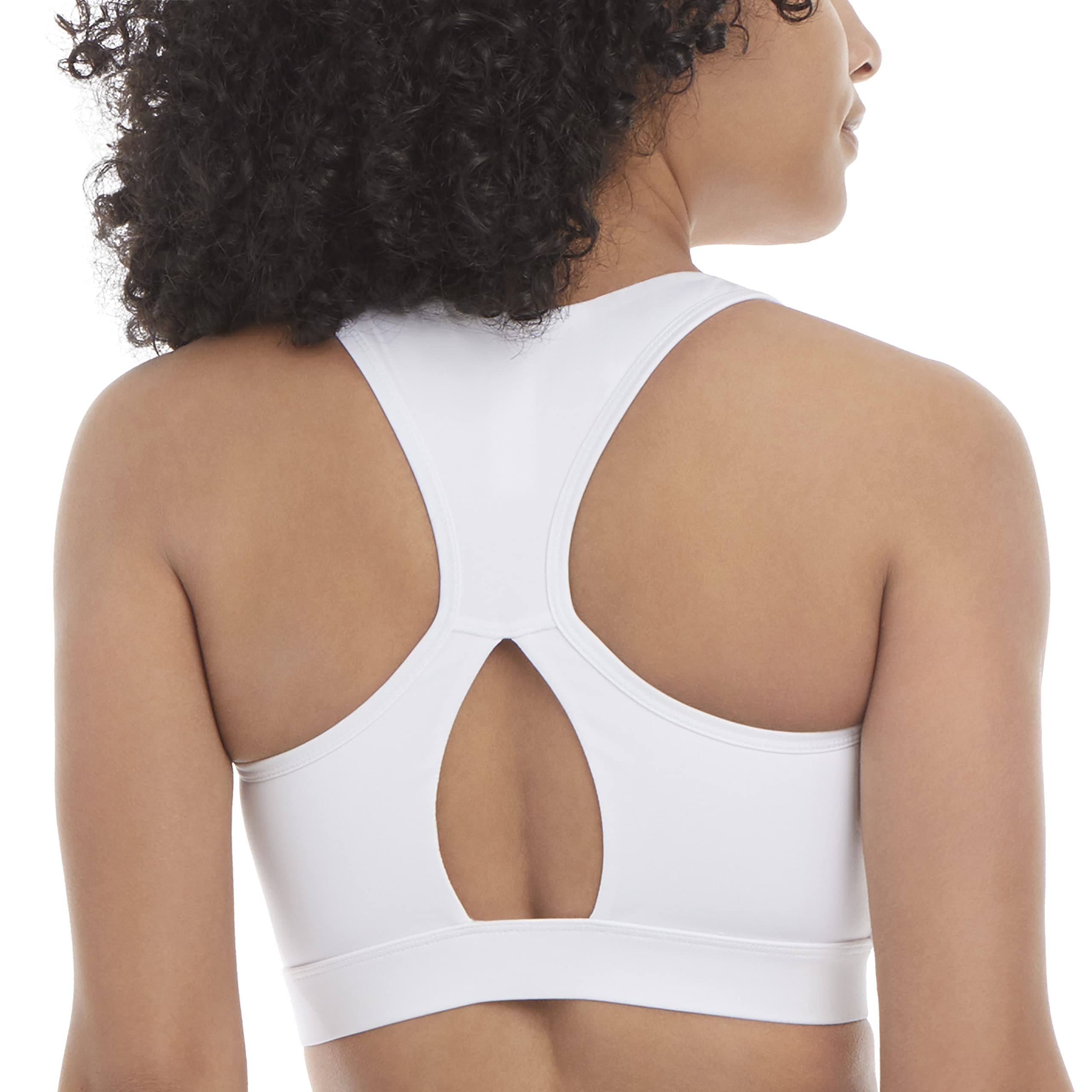 Jockey Women's Active Lotus Crossover Racerback Sports Bra - Breathable Workout Bra for Yoga, Running & Gym - Comfortable Support for High-Impact Exercise