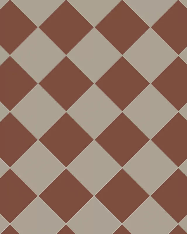 Klinker Schackrutigt 15x15 cm Red/Light Gray Winckelmans Granite Tile - Perfect for Kitchen Backsplash, Bathroom Flooring & Outdoor Patio Design