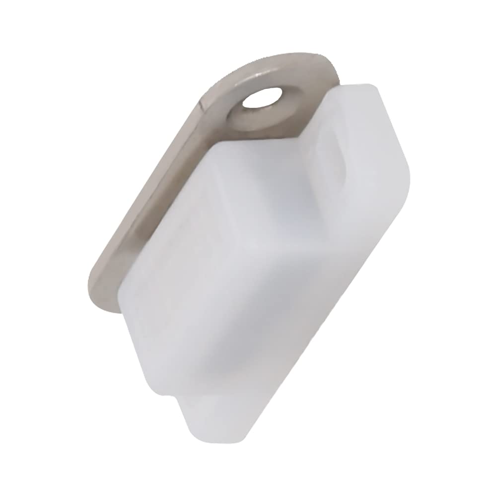 Heavy Duty Magnetic Press Latch - 26mm White Plastic Cabinet Door Catch (10 Pack) for Kitchen, Bathroom, Wardrobe & Closet - Secure Drawer & Cupboard Closures for Home Organization