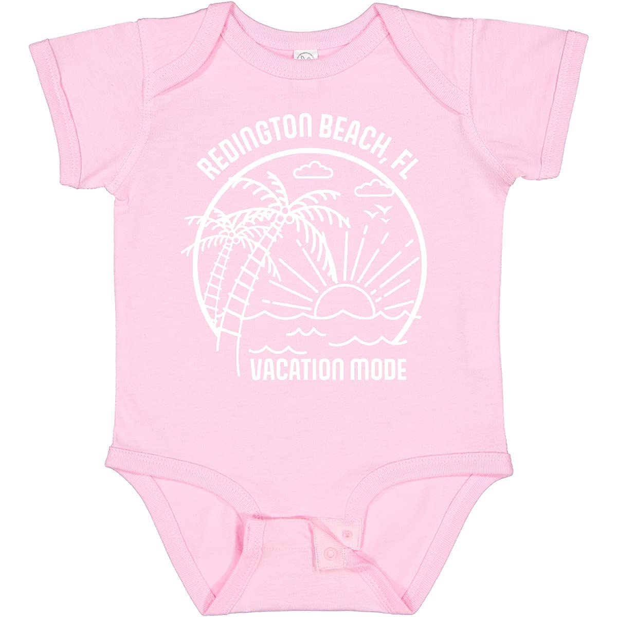 Inktastic Summer Vacation Mode Redington Beach Florida Baby Bodysuit - Cute Florida-Themed Outfit for Infants & Toddlers - Perfect for Beach Trips, Family Vacations & Photo Shoots