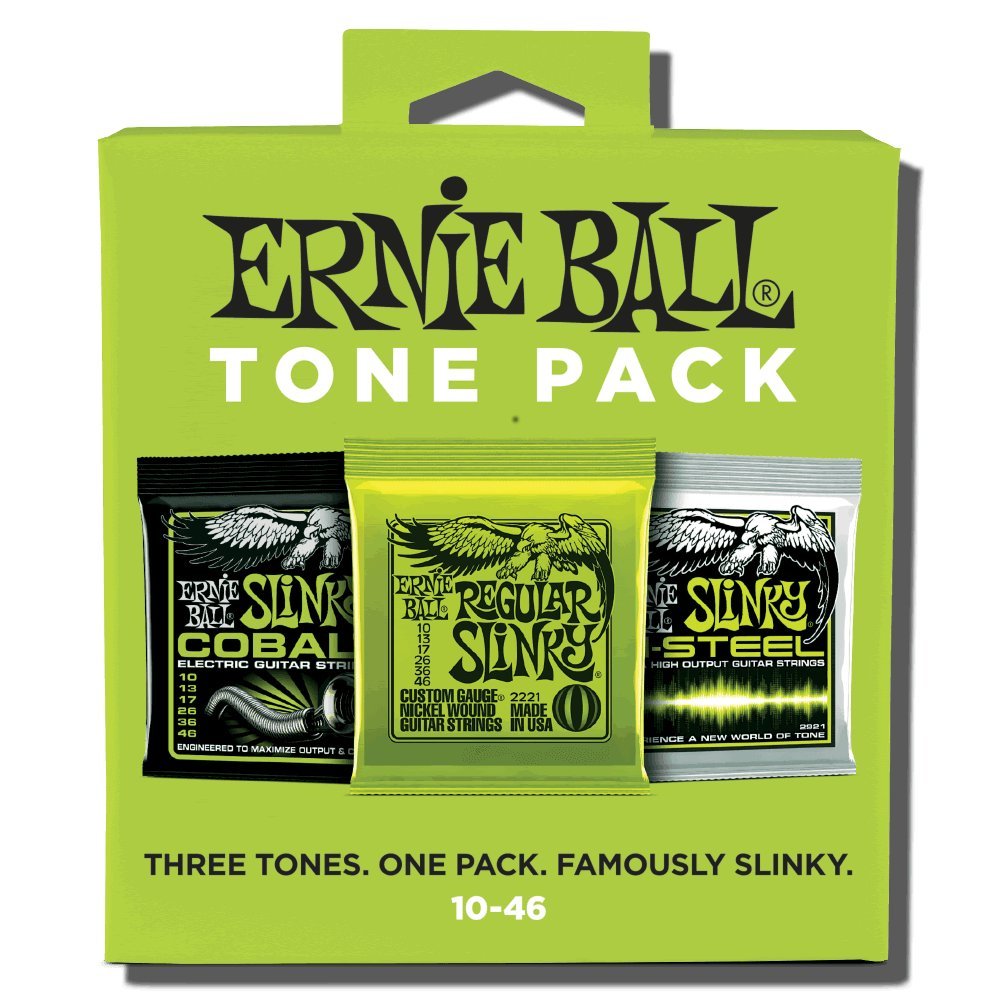 Ernie Ball Regular Slinky Electric Guitar Strings 10-46 Gauge (P03331) - Nickel Wound for Bright Tone & Longevity | Perfect for Rock, Blues & Studio Recording