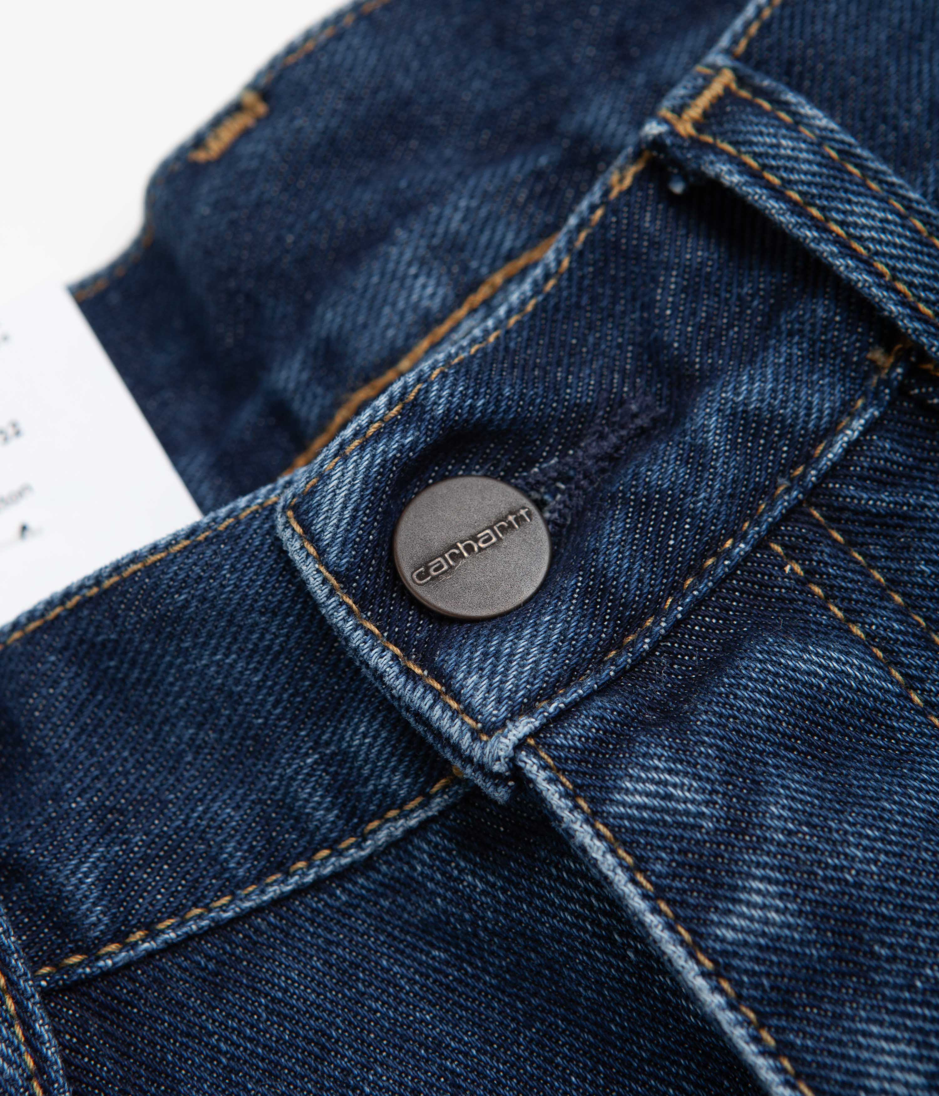 Carhartt Newel Shorts for Men - Blue Stone Washed Work Shorts | Durable Cotton Twill Fabric | Perfect for Construction, Landscaping & Outdoor Activities