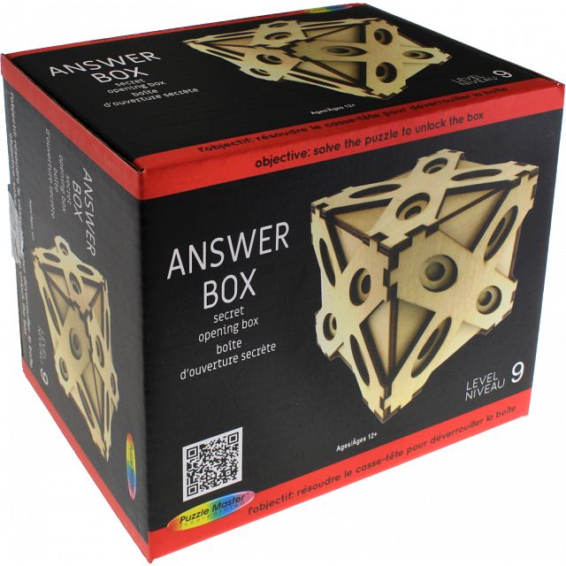 Secret Answer Box - Fun Puzzle Box for Escape Rooms, Brain Teasers & Gifts - Perfect for Game Nights, Team Building & Surprise Parties