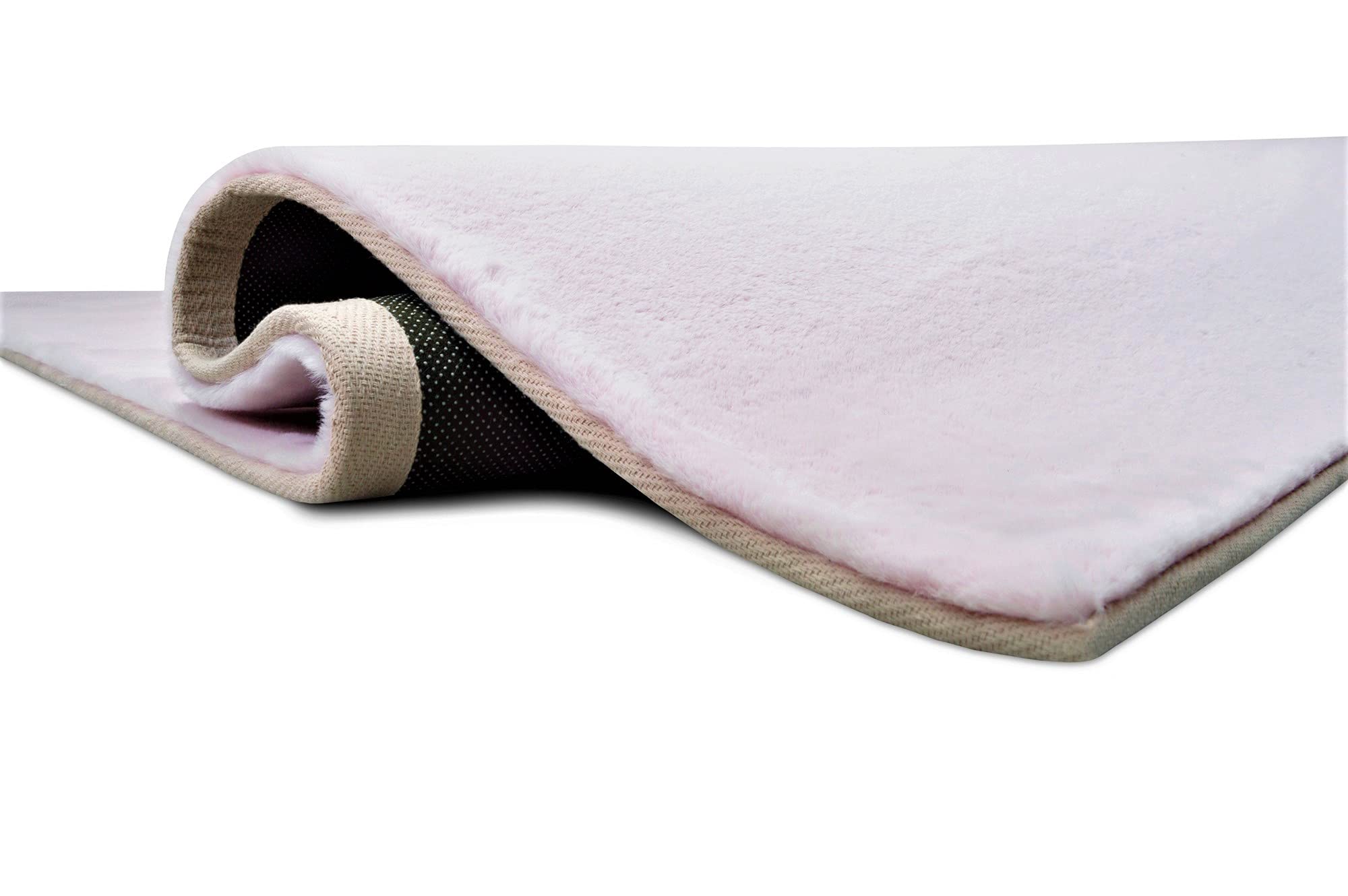 Luxury Faux Fur Shaggy Area Rug 5' x 7' - Soft Plush Non-Slip Carpet for Living Room, Nursery, Kids Room - Modern Home Decor Floor Mat (Pink) - Perfect for Cozy Bedroom, Playroom & Pet-Friendly Spaces