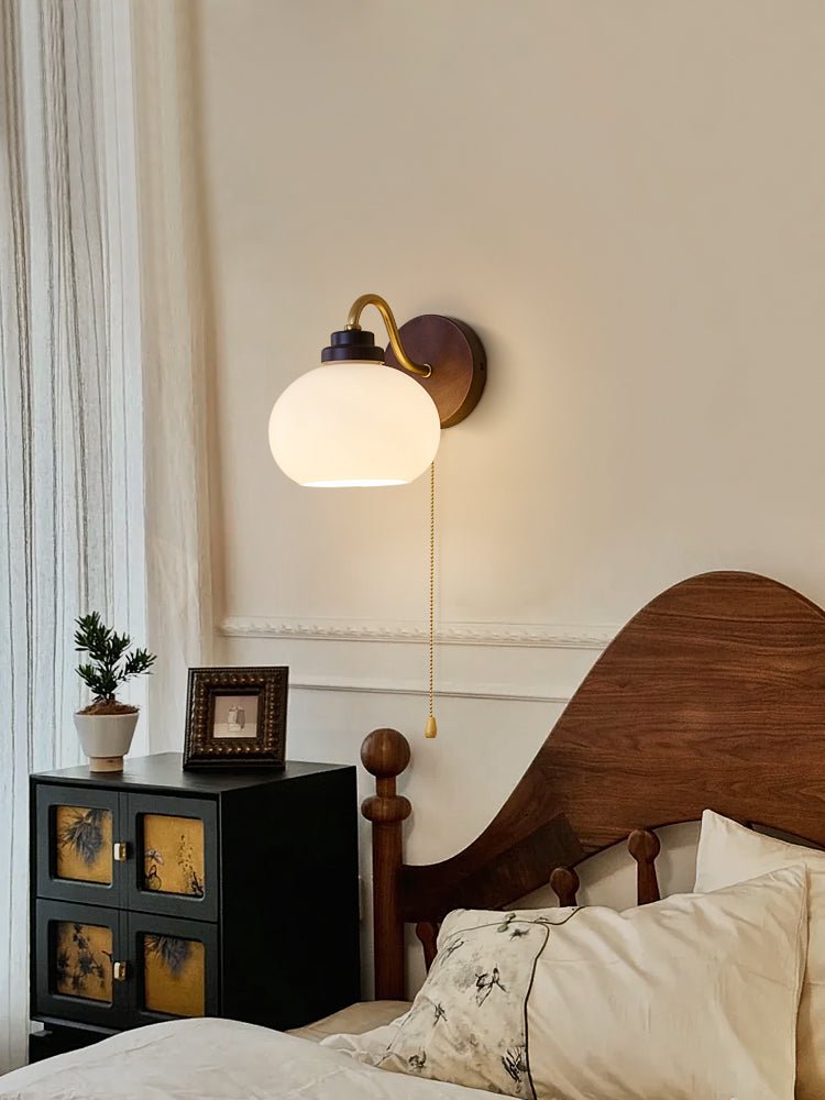 Lumea Crest Wall Lamp - Modern LED Sconce Light for Bedroom, Living Room, Hallway - Energy Efficient Indoor Lighting Fixture