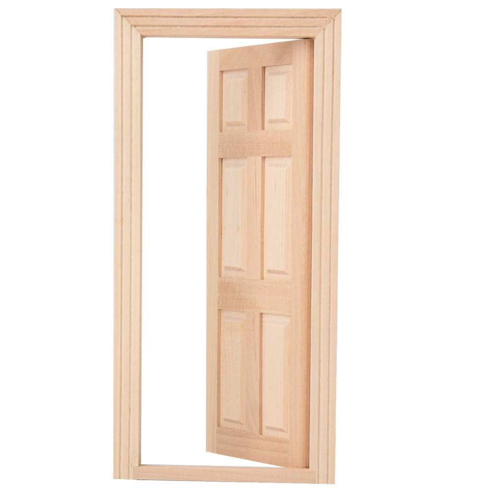 1:12 Mini Dollhouse Door - Durable Doll Accessory for Dollhouse Decor | Perfect for DIY Miniature Scenes, Dollhouse Upgrades & Collectors