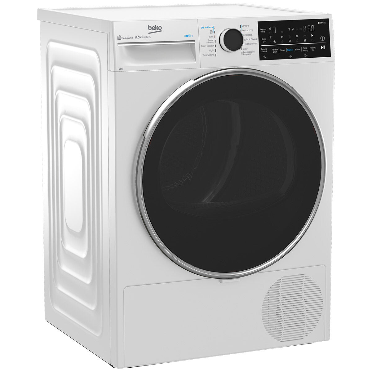 Beko BDPB104HW 10kg Hybrid Heat Pump Dryer with Steam Function | Energy Efficient Laundry Appliance | 5 Year Warranty | Perfect for Apartments & Small Homes