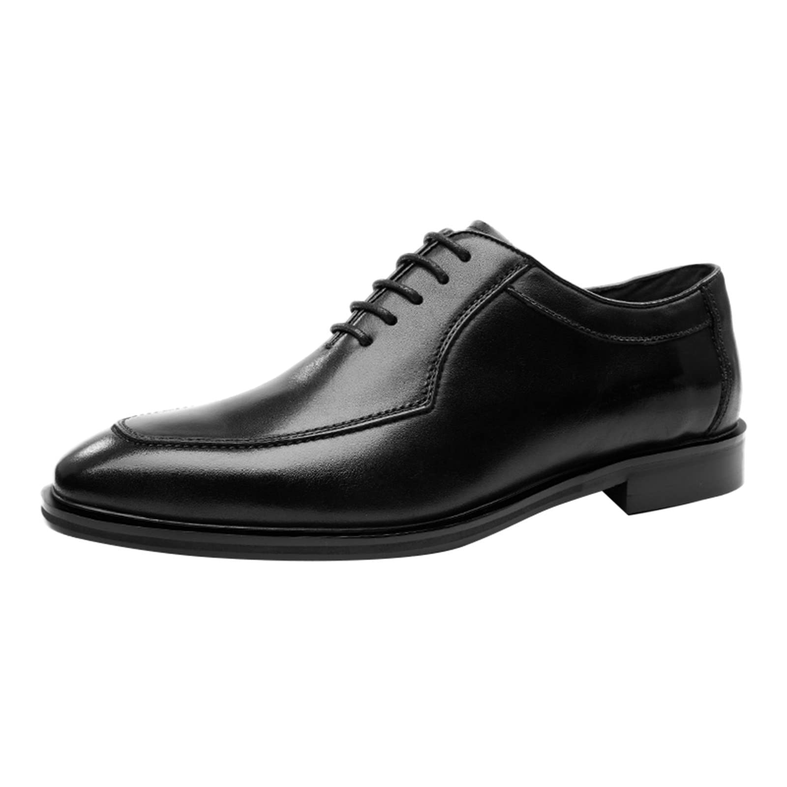 Classic Oxford Dress Shoes for Men - Vintage Leather Lace-Up Business Shoes - Comfortable & Stylish for Office, Weddings & Formal Events